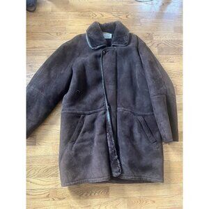Vintage Made In France Sheepskin Brooks Brothers Men's 42 Heavy Suede Jacket